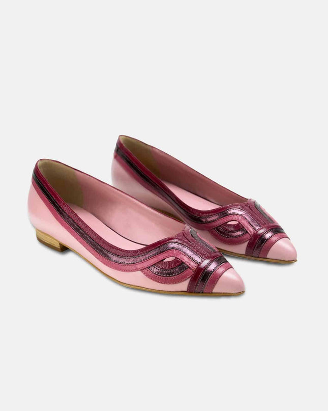 Mangará Begonia Ballerinas – Rosa Leder