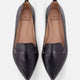 Black Leather Ballerinas Butia – Women’s Pointed-Toe Flat Shoes-2