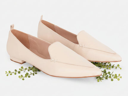 Black Leather Ballerinas Butia – Women’s Pointed-Toe Flat Shoes-4