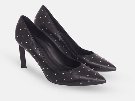 Callisia Bürstenleder-Pumps Schwarz