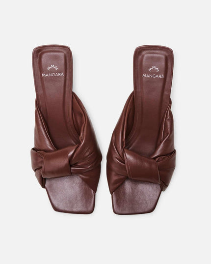 Mangará Carobá Mules – Schokobraunes Leder