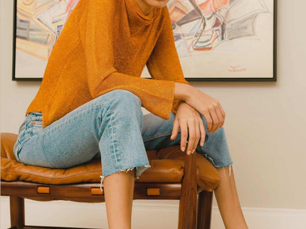 Carobá Caramel Leather Mules – 4.5cm Cylindrical Block Heel