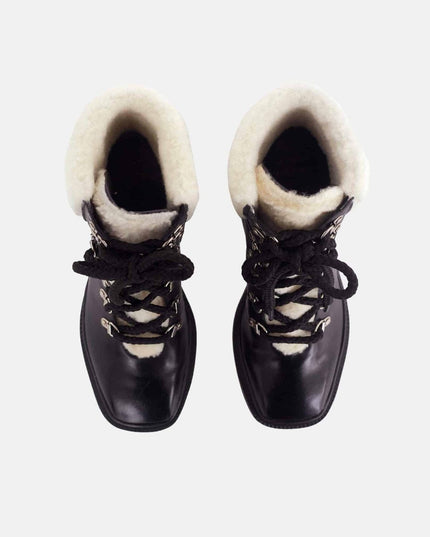 Mangárá Atelier | Cassia Combat Boots | Black