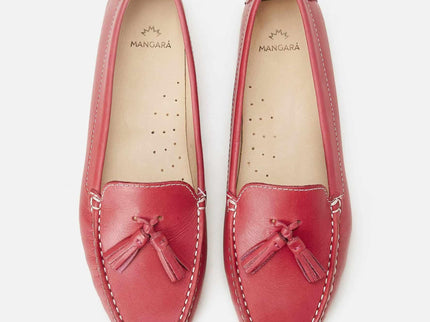 Caviúna Pink Calf Leather Tassel Loafers – Flat