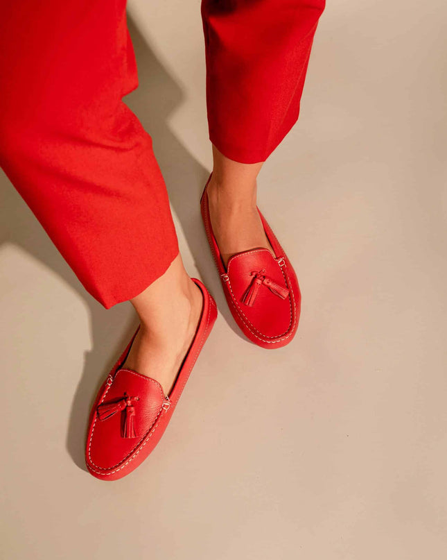 Mangará Caviúna Tassel-Loafers – Rosafarbenes Kalbsleder