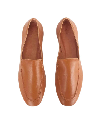 CLUSIA — Damen Loafer Braun Ziegenleder