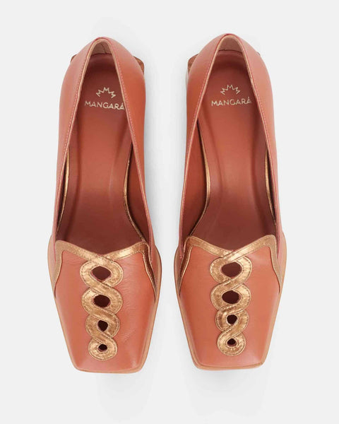 Cordía Karamell Leder-Loafer