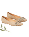 Guaraní Raffia-Leder Ballerinas – Natur Beige | Mangará Atelier