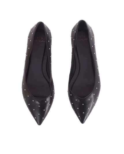 Mangará Hamelia Ballerinas – Schwarzes Leder