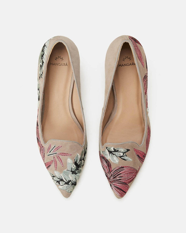 Mangará Ipê Pumps – Grauer Wildleder-Look