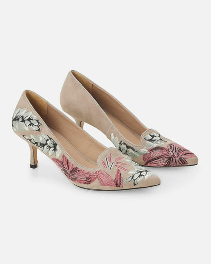 Mangará Ipê Pumps – Grauer Wildleder-Look