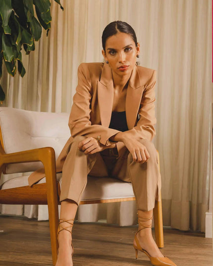 Mangará Atelier | Jaborandi Leder-Slingback-Pumps | Karamell