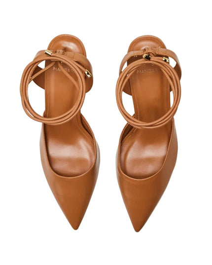 Mangará Atelier | Jaborandi Leder-Slingback-Pumps | Karamell