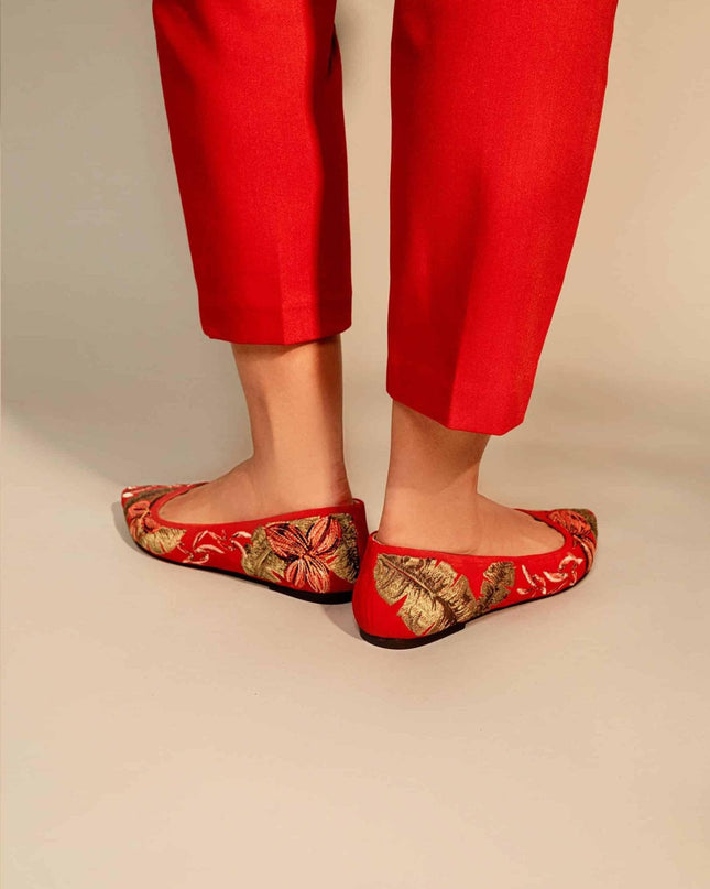Mangará Pindaiva Ballerinas mit Stickerei – Elegante Damen-Flats