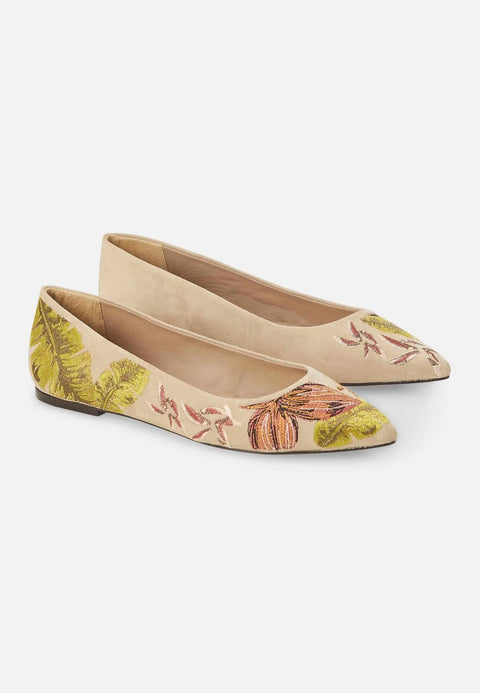 Mangará Pindaiva Ballerinas mit Stickerei – Elegante Damen-Flats