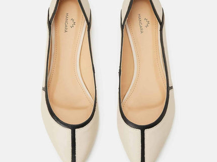 Beige Pitanga Women's Ballerinas-1