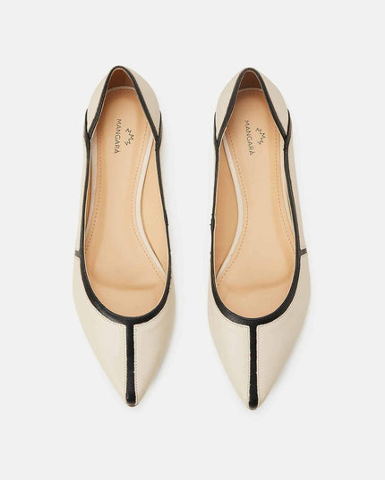 Beige Pitanga Women's Ballerinas-1