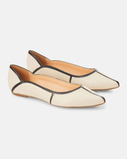 Beige Pitanga Women's Ballerinas-2