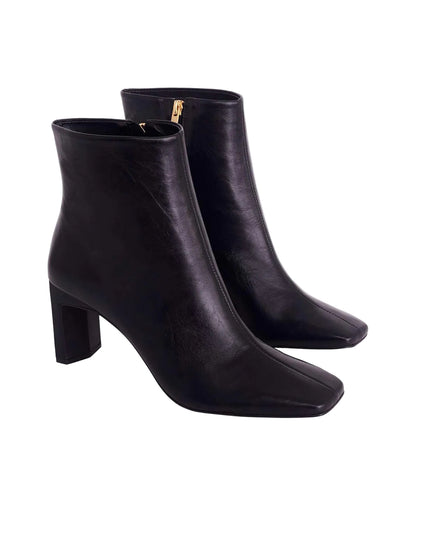 Senna Damen Leder-Boots | Black