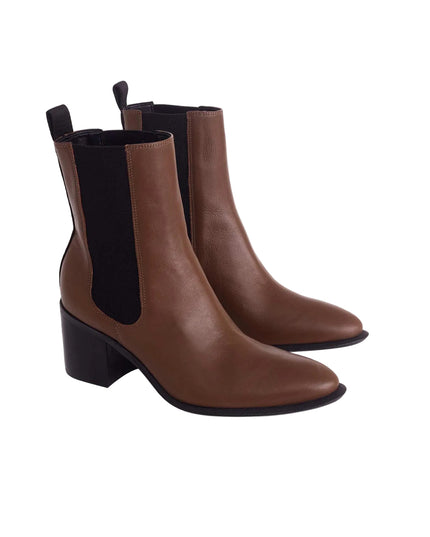 👢 Canna Damen Leder Chelsea Boots | Brown