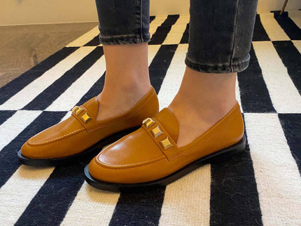Caetê Calf Caramel Leather Loafers
