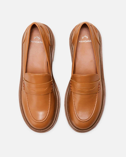 Carvalho Karamell Leder-Loafer