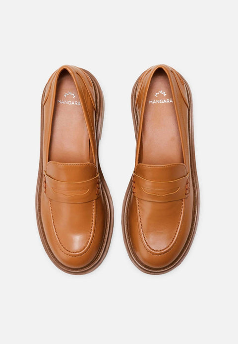 Carvalho Karamell Leder-Loafer