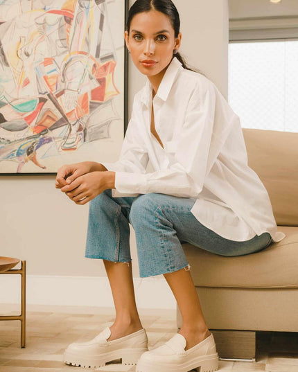 Mangará Carvalho Loafers – Off-White Leder