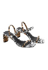 Mangará Palmito Sandalen – Kalbsleder Animal Print