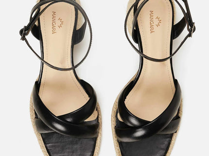 Marica Ledersandalen Schwarz