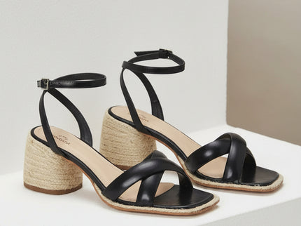 Marica Ledersandalen Schwarz