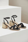Marica Ledersandalen Schwarz