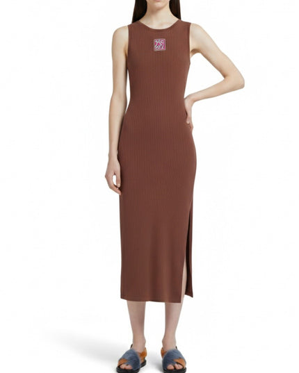 "MARNI FRAME" LOGO MIDI DRESS
