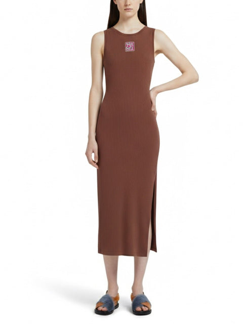 "MARNI FRAME" LOGO MIDI DRESS