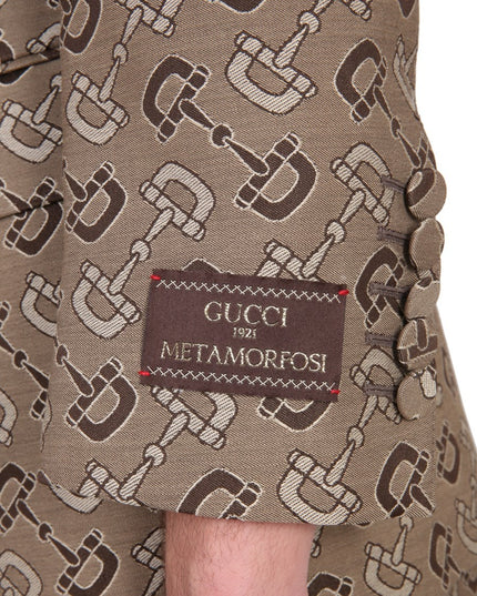 MAXI CLAMP PATTERN COTTON JACKET