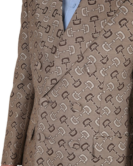 MAXI CLAMP PATTERN COTTON JACKET