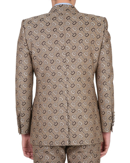 MAXI CLAMP PATTERN COTTON JACKET