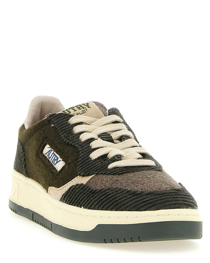 Autry | Medalist Low Sneaker | Olivgrün/Braun | Herren