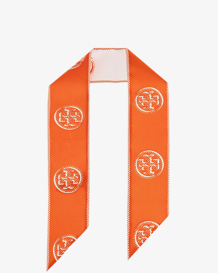 Medallion Logo Ribbon silk tie