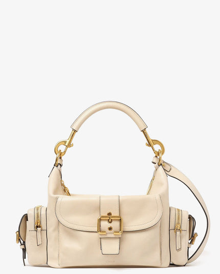 Medium Double Carry leather shoulder bag