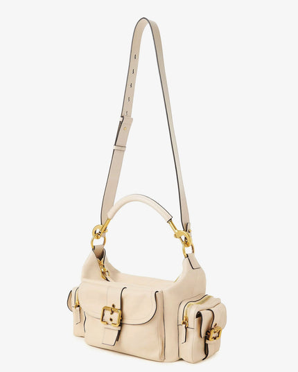 Medium Double Carry leather shoulder bag
