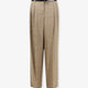 Mélange trousers with belt