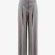 Melange wool blend trousers