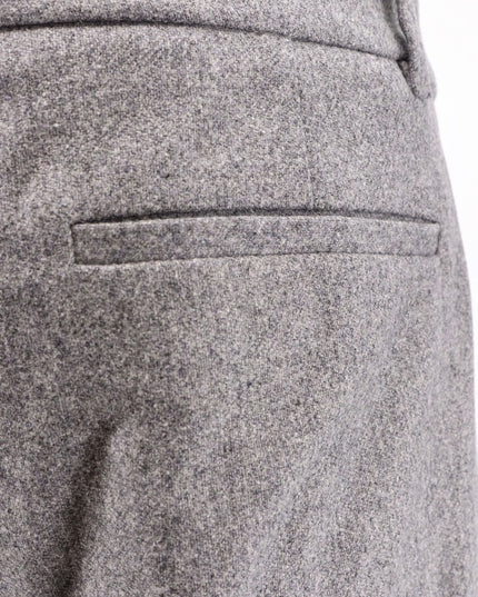 Melange wool blend trousers