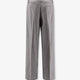 Melange wool blend trousers