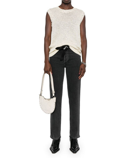 "MELYSSA" TOP WITH SEQUINS
