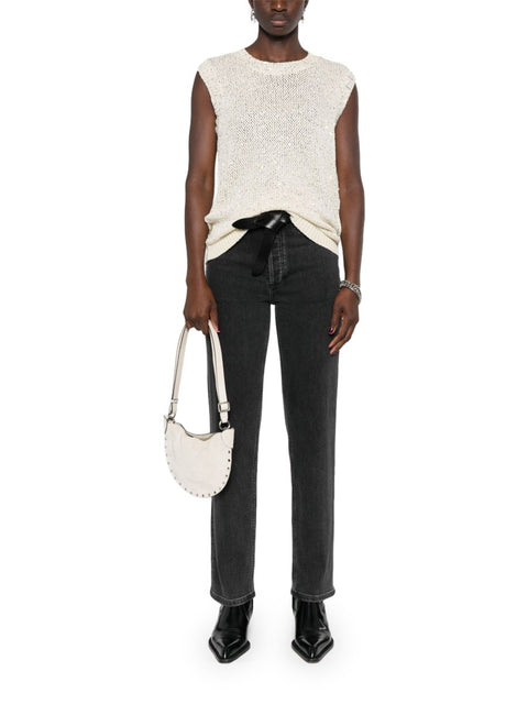 "MELYSSA" TOP WITH SEQUINS