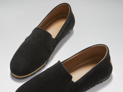 Tyre Sole Espadrilles, black suede