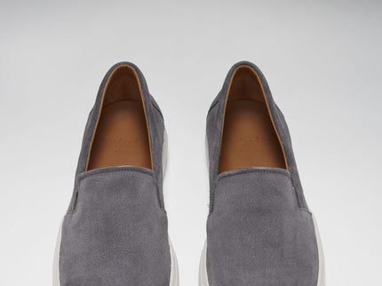 Slip-on Sneakers, slate grey suede