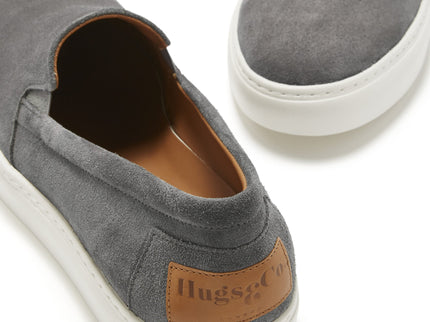 Slip-on Sneakers, slate grey suede